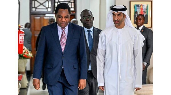 Zambian President Receives UAE Minister of Foreign Trade